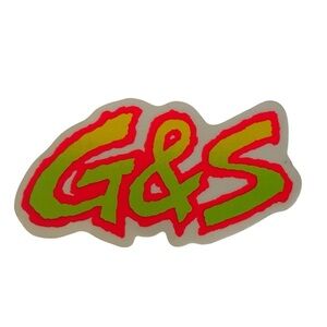 VTG Vintage G&S Gordon & Smith Surf Neon Logo Sticker